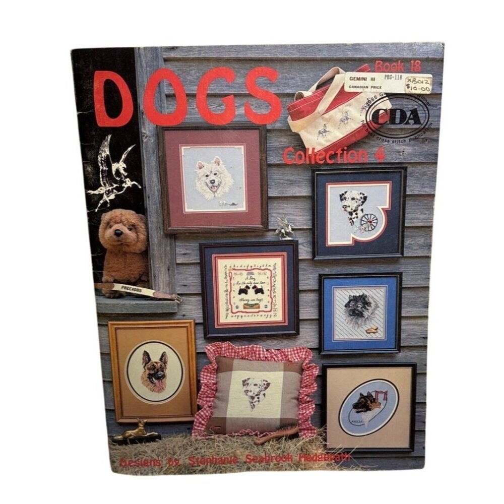 Dog Cross Stitch Pattern Book Collection 4 By Stephanie Seabrook Hedgepath